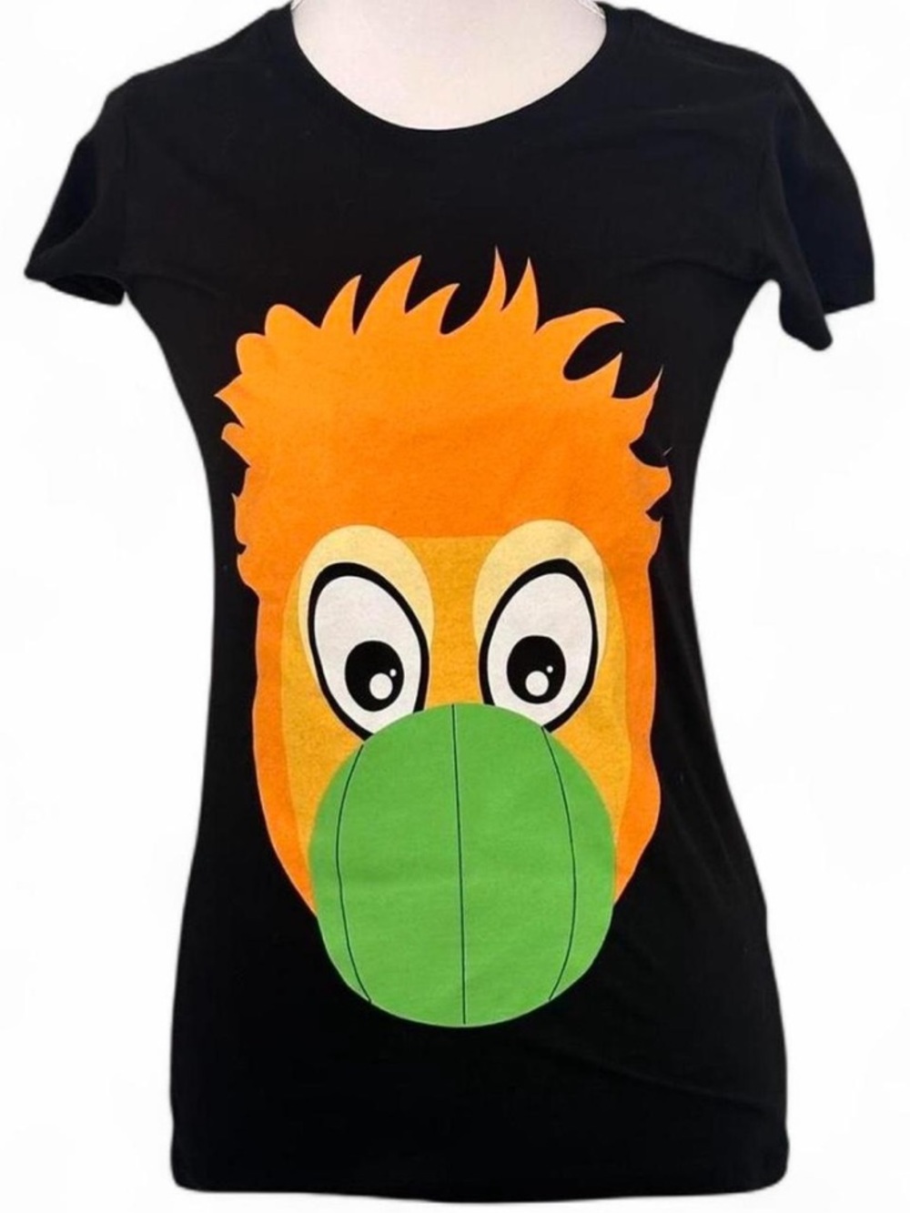 Miami Heat Mascot Burnie Black TShirt